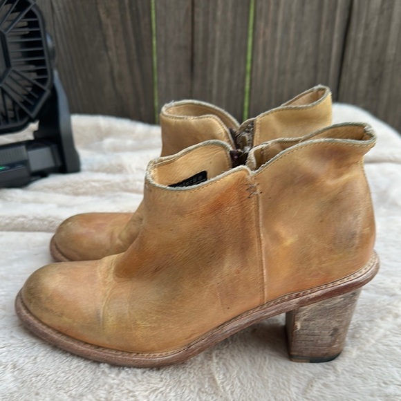 Bed Stu cobbler series tan leather ankle boots booties Women's size 8.5 - Picture 1 of 9